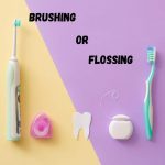 brushing and flossing